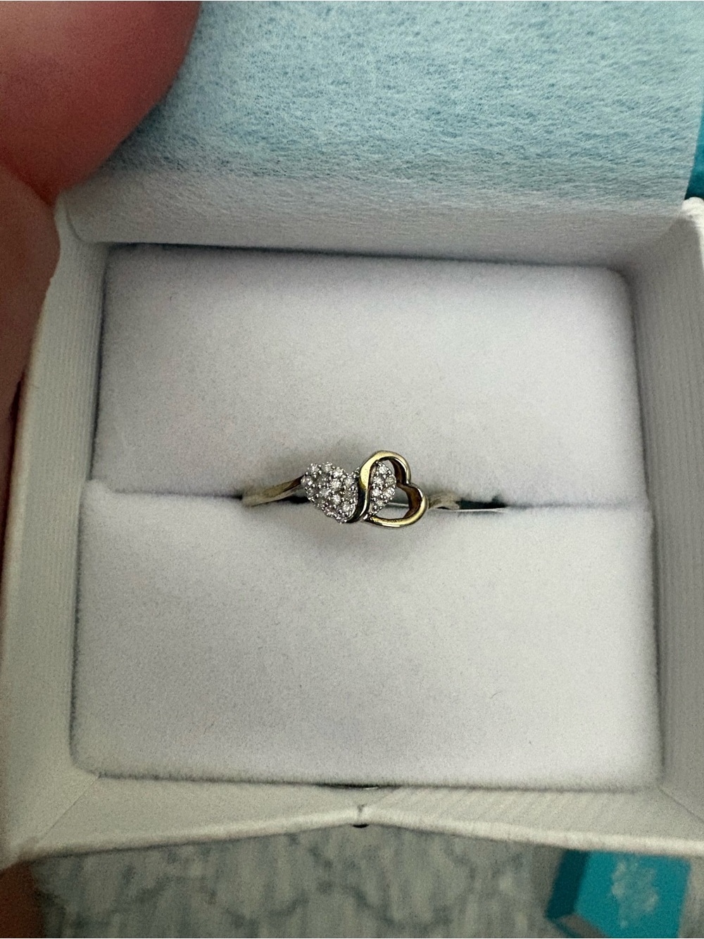 Diamond Ring - Gold over Sterling 925